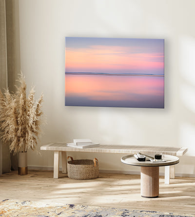 Abstract Sunset Coastal Art Print - Calmest of calm