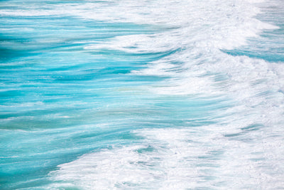 blue and white ocean swells rough seas abstract wall art image
