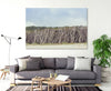 wall art featuring paperbark trees at Home Beach on North Stradbroke Island on the wall in a living room
