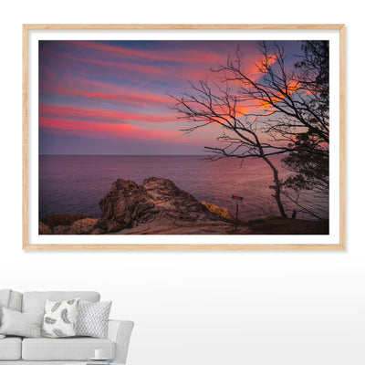 Stradbroke Sunset Wall Art Photographic Print Canvas Fine Art Frame Options - Follow Me