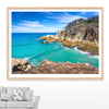 North Gorge Rocks with crystal clear water on a sunny day at North Stradbroke Island  on North Stradbroke Island, Wall Art photography by Julie Sisco Snapshots of Straddie Gallery