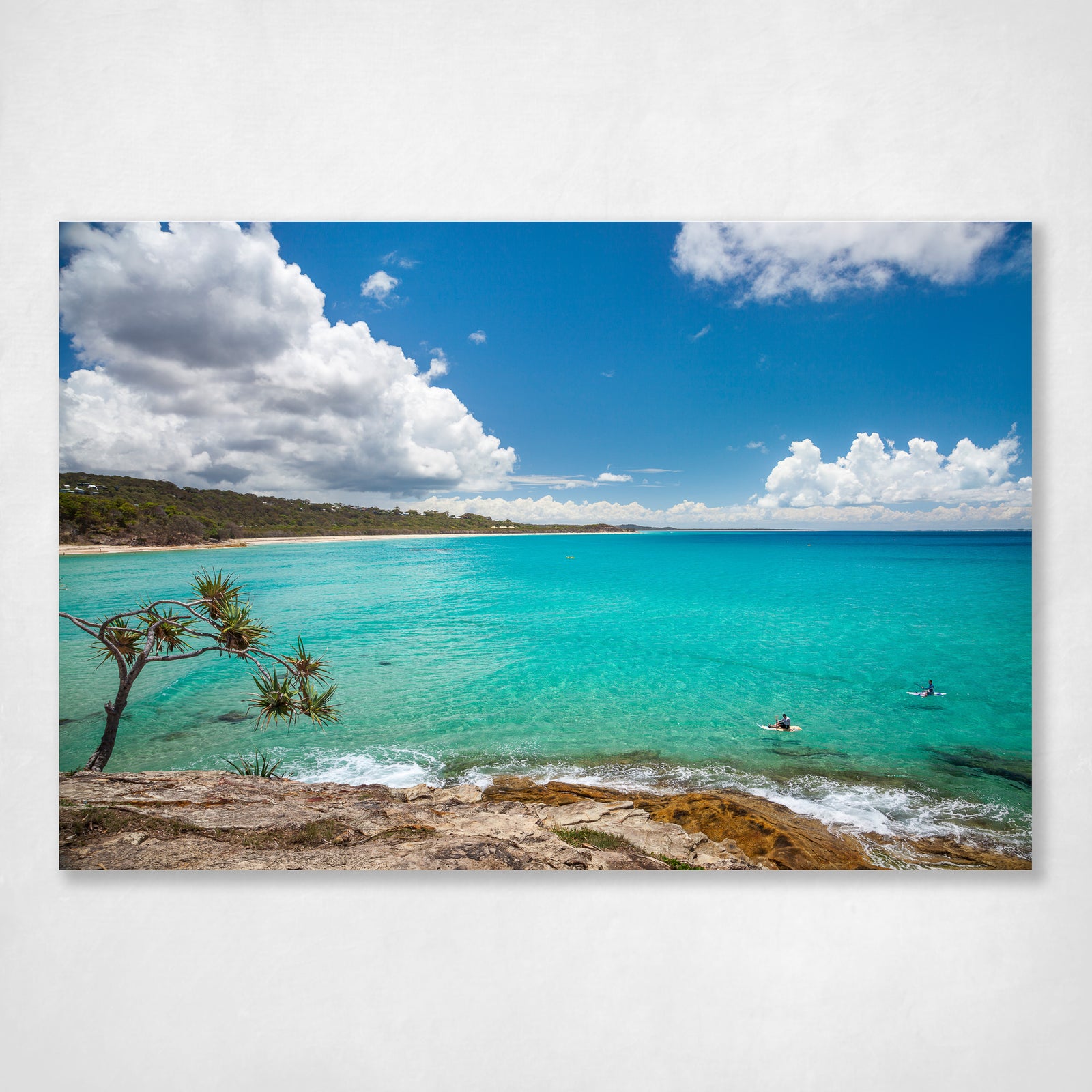 Stradbroke Coastal Decor Ocean Kayak Island Life Wall Art Print - Cylinder Cruising