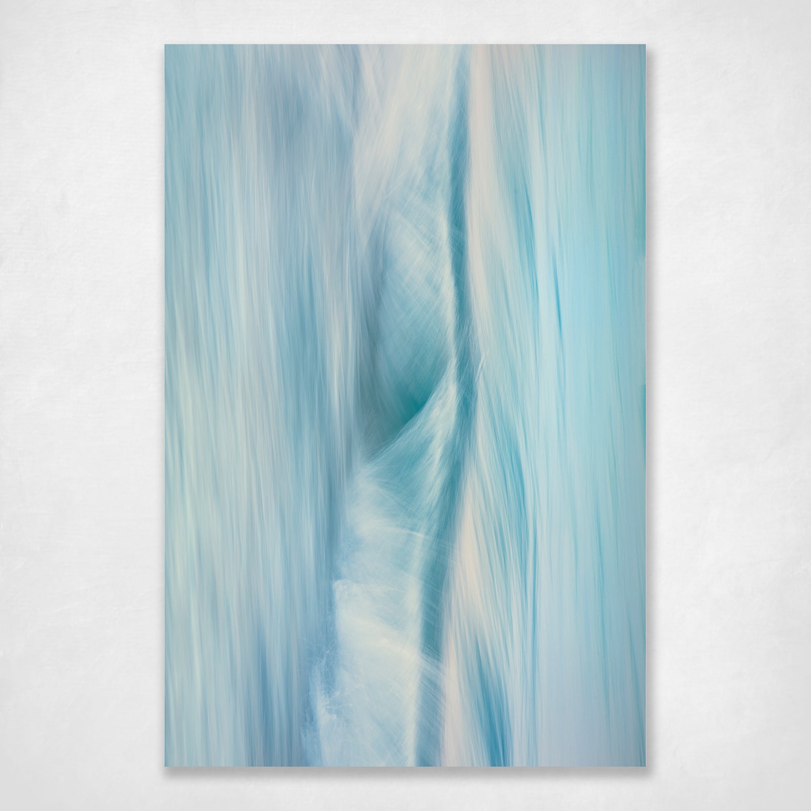 Abstract Ocean Blue and White Coastal Colours Photographic Wall Art Print - Elemental