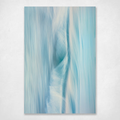 Abstract Ocean Blue and White Coastal Colours Photographic Wall Art Print - Elemental