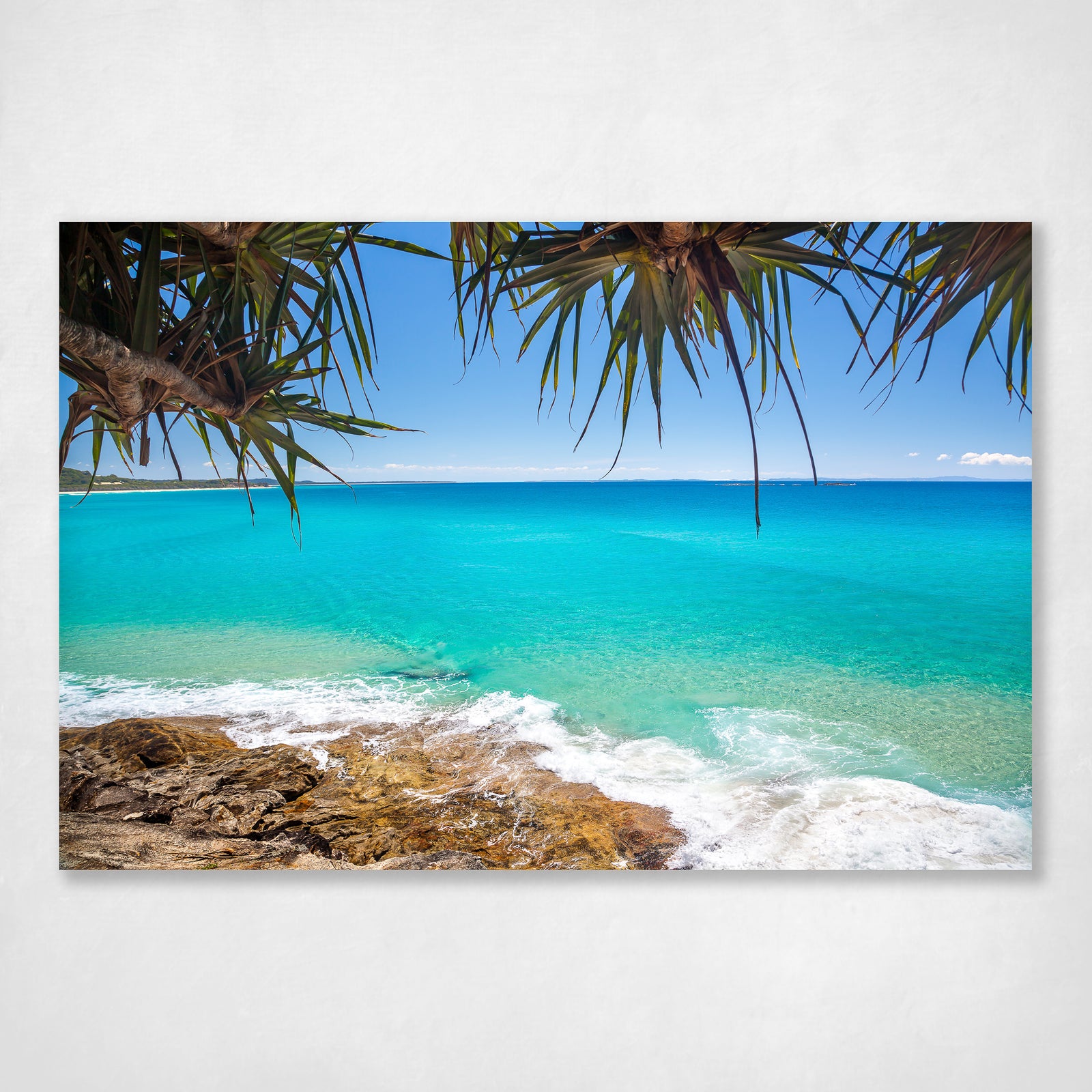 Coastal Pandanus Wall Art Print Straddie Ocean View - Simplicity