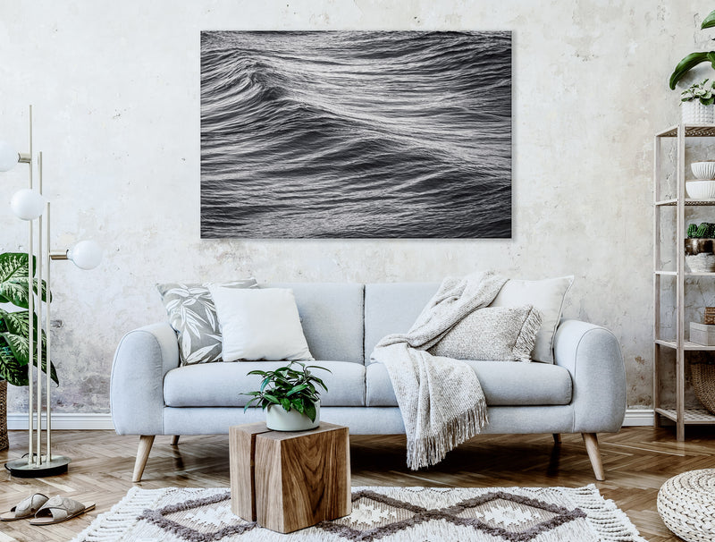 black and white abstract photograph of a wave swell by julie sisco stradbroke photography