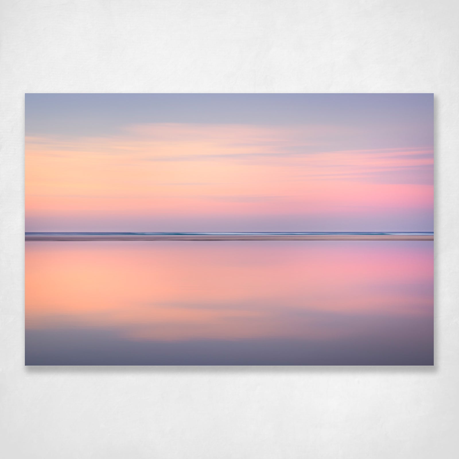 Abstract Sunset Coastal Art Print - Calmest of calm